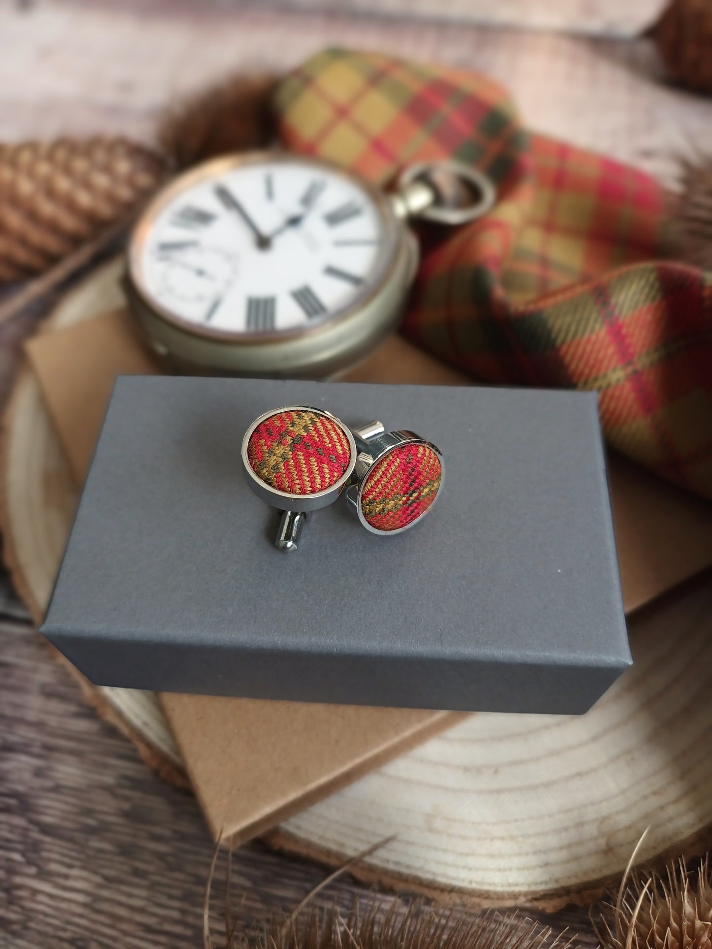 Strathearn Tartan Cufflinks