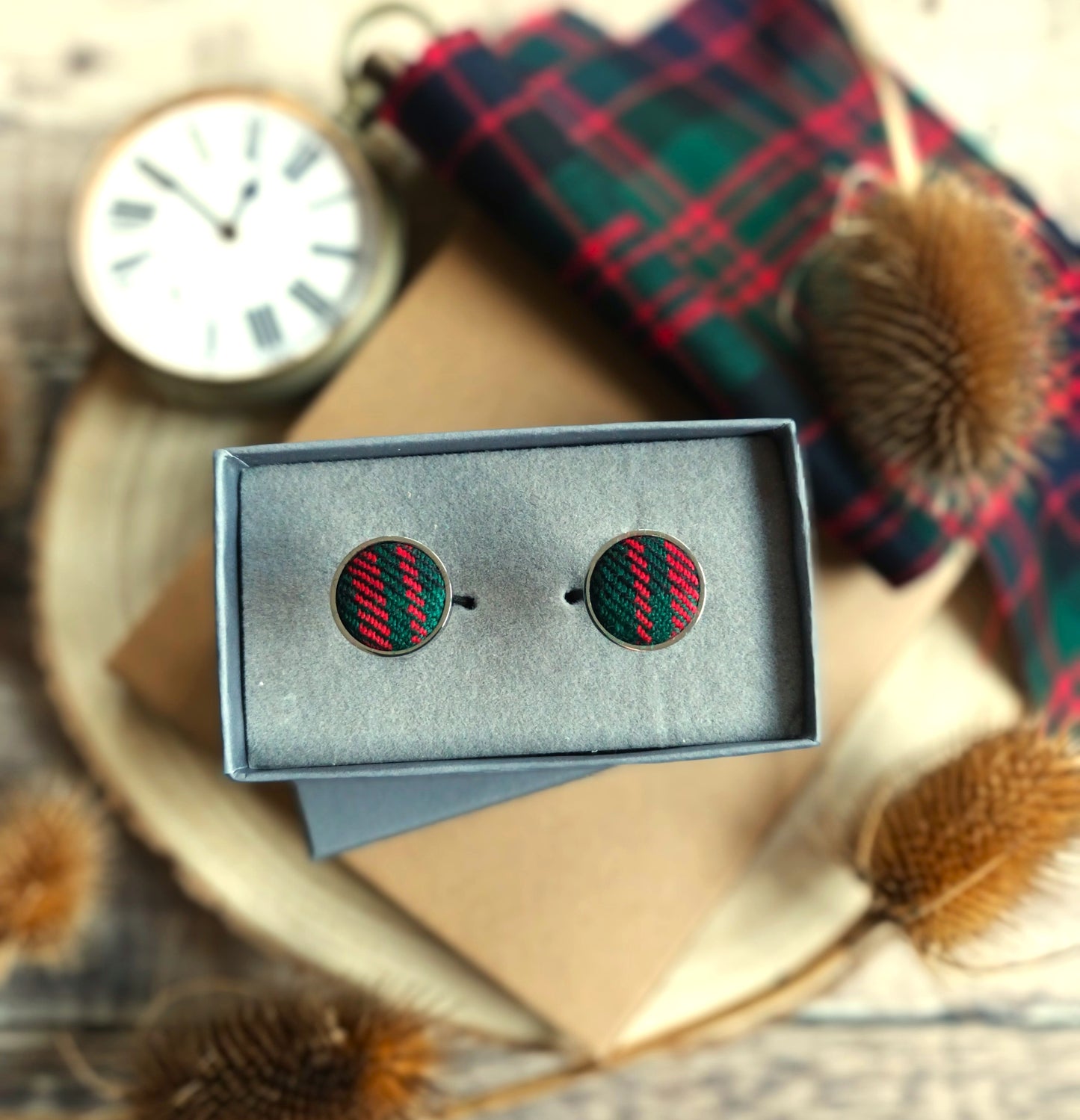 Custom Tartan Cufflinks