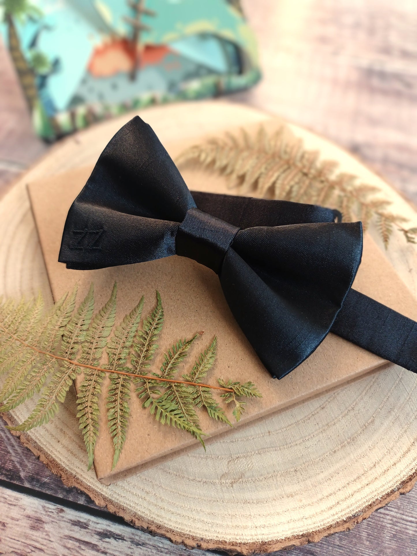 Black Bow tie Personalised