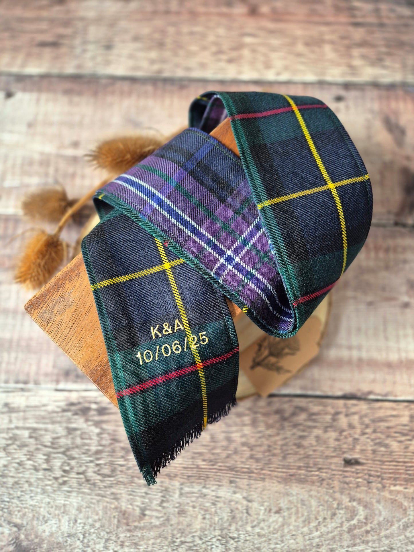 Custom Scottish Tartan Handfasting