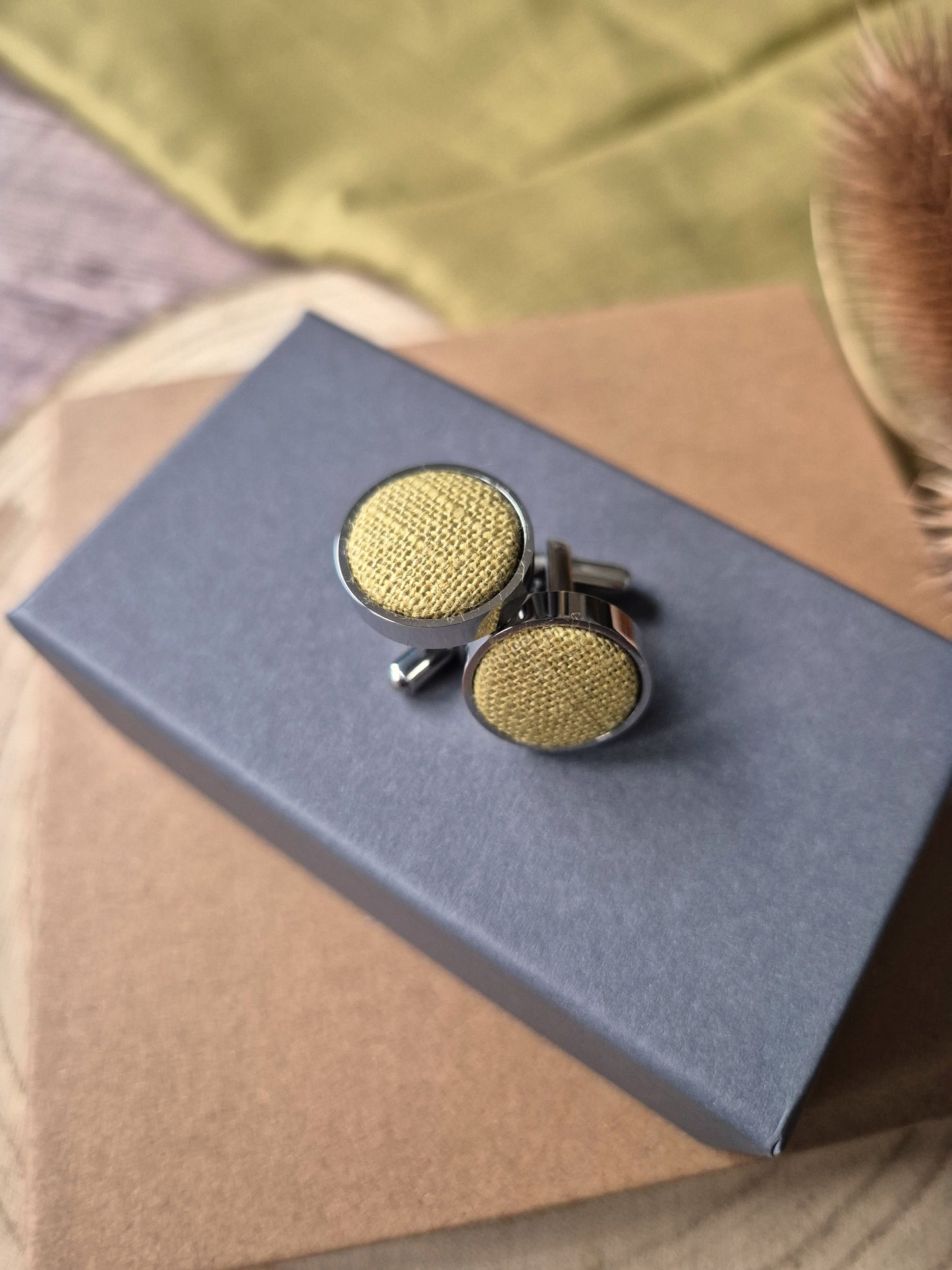 Linen Bow Tie Chartreuse