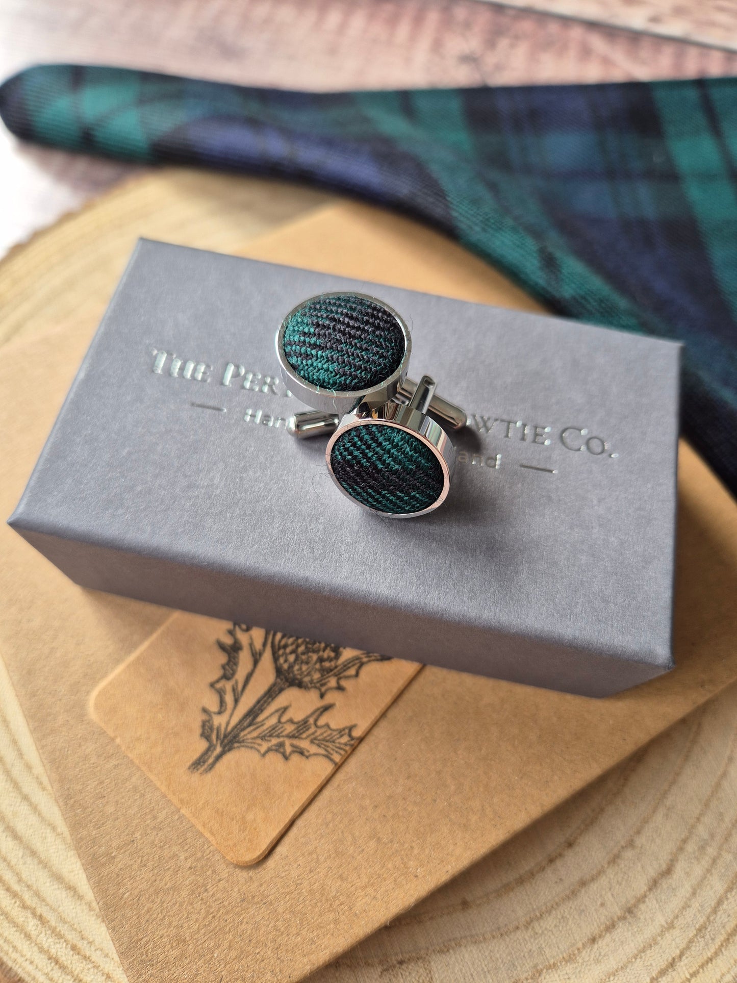 Black Watch Tartan Cufflinks