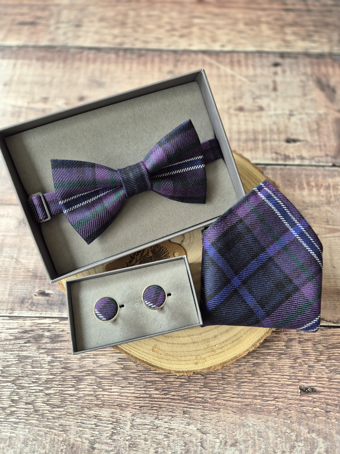 Scotland Forever Tartan Cufflinks