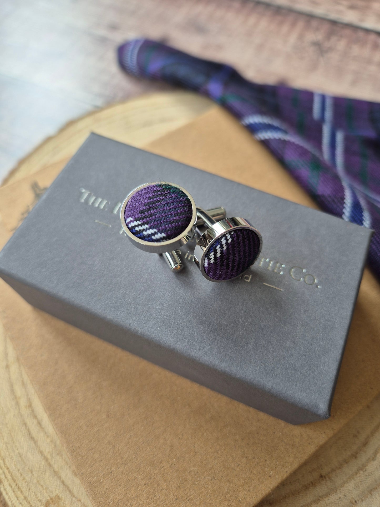 Scotland Forever Tartan Cufflinks