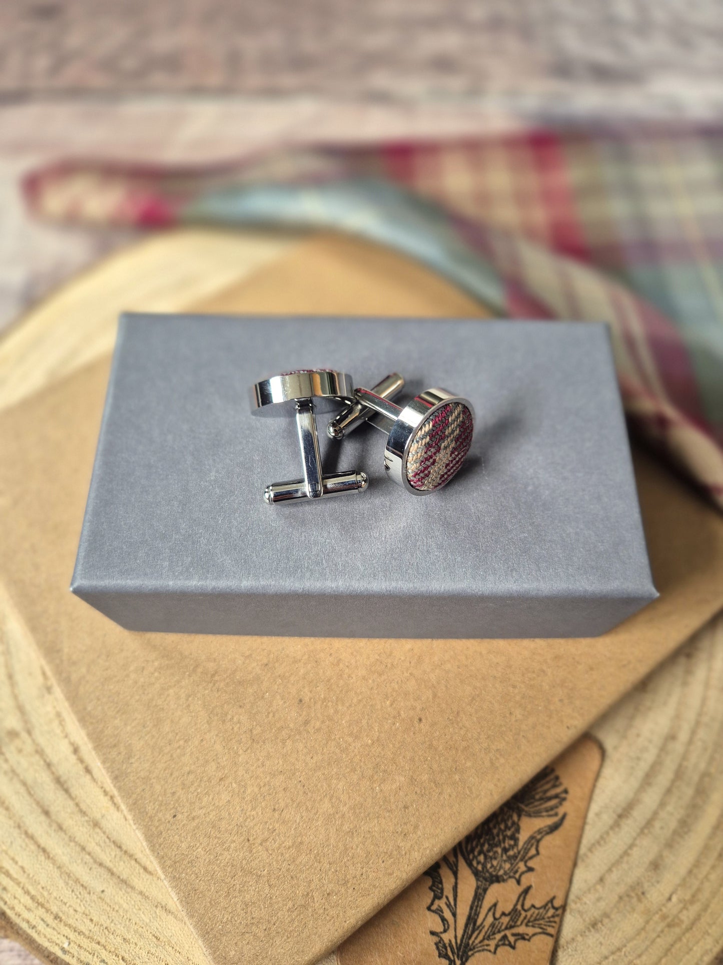 Auld Scotland Tartan Cufflinks