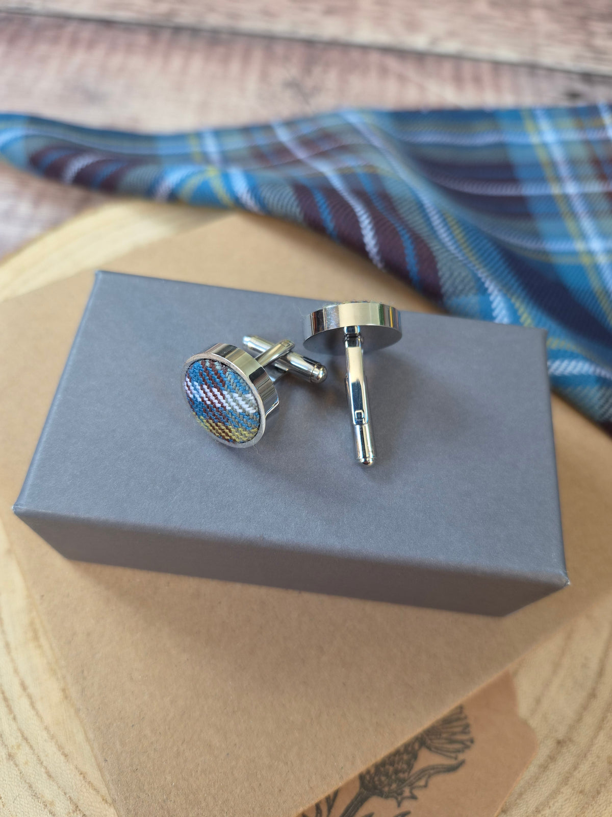 Holyrood Tartan Cufflinks