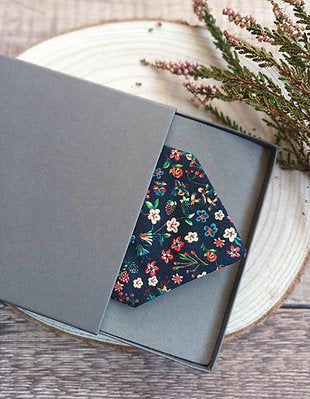 Liberty Navy Floral Pocket Square