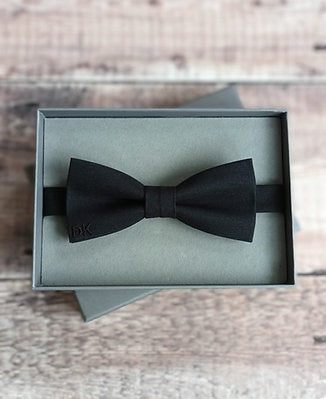 Personalised Black Bowtie