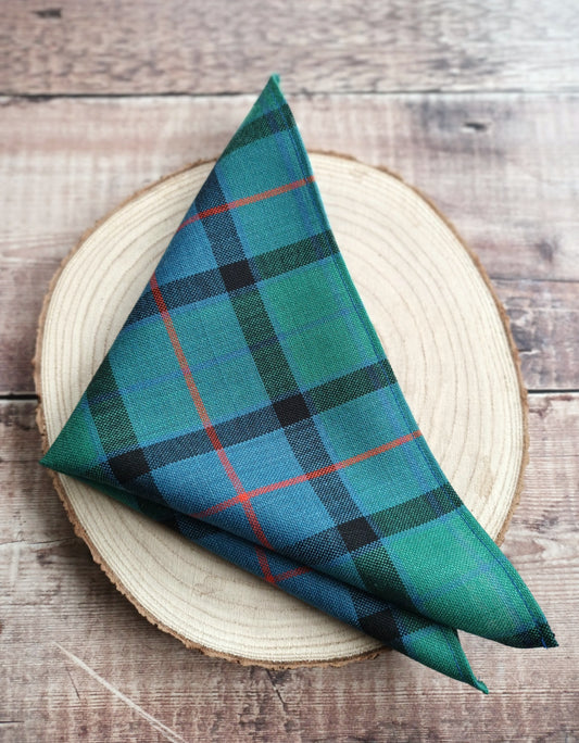 Flower of Scotland Tartan Pocket Square