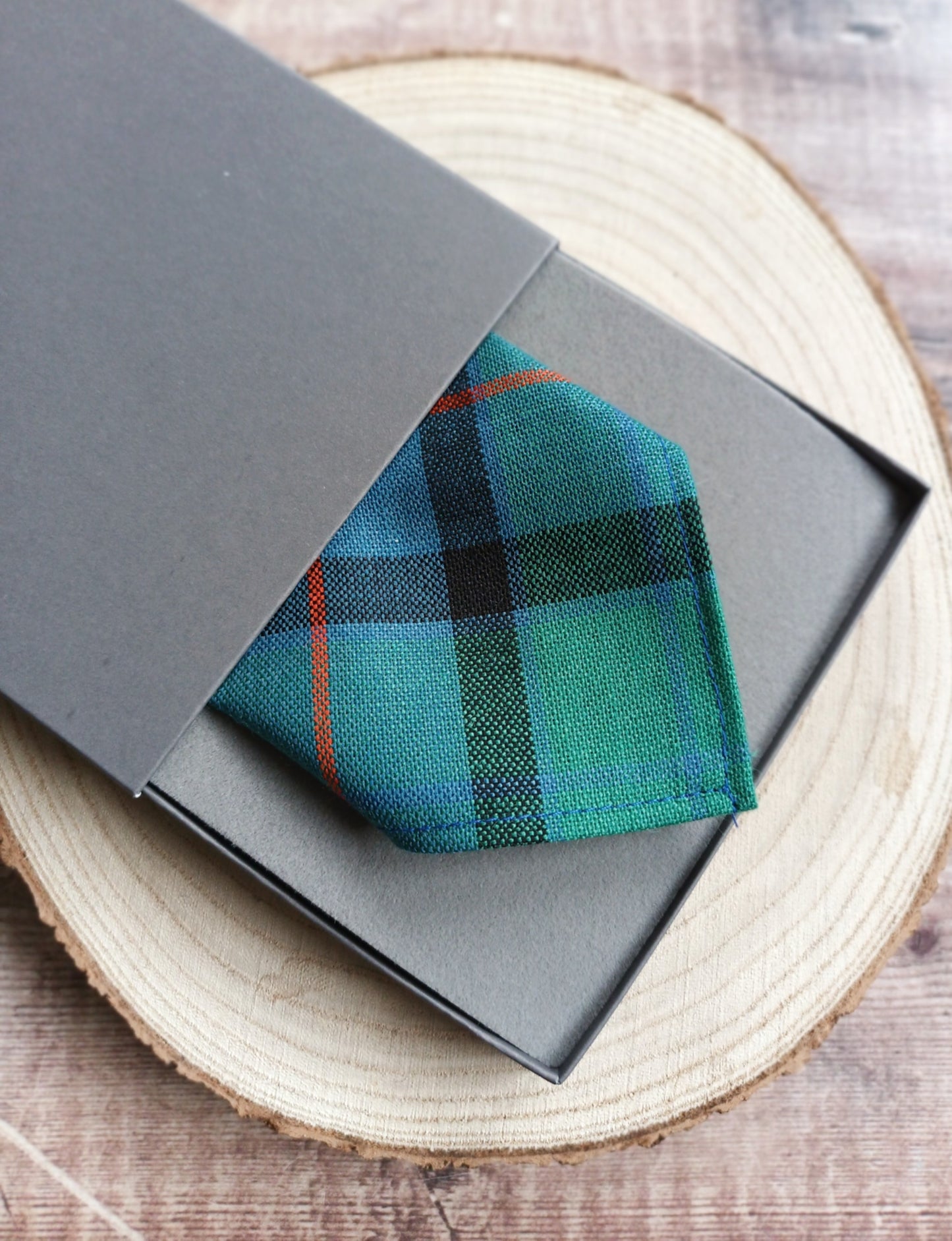 Flower of Scotland Tartan Pocket Square