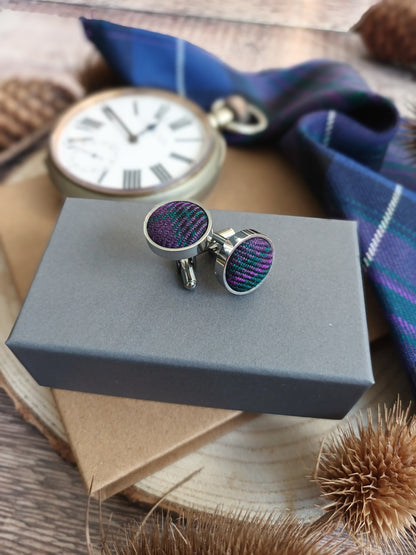 Pride of Scotland Tartan Cufflinks