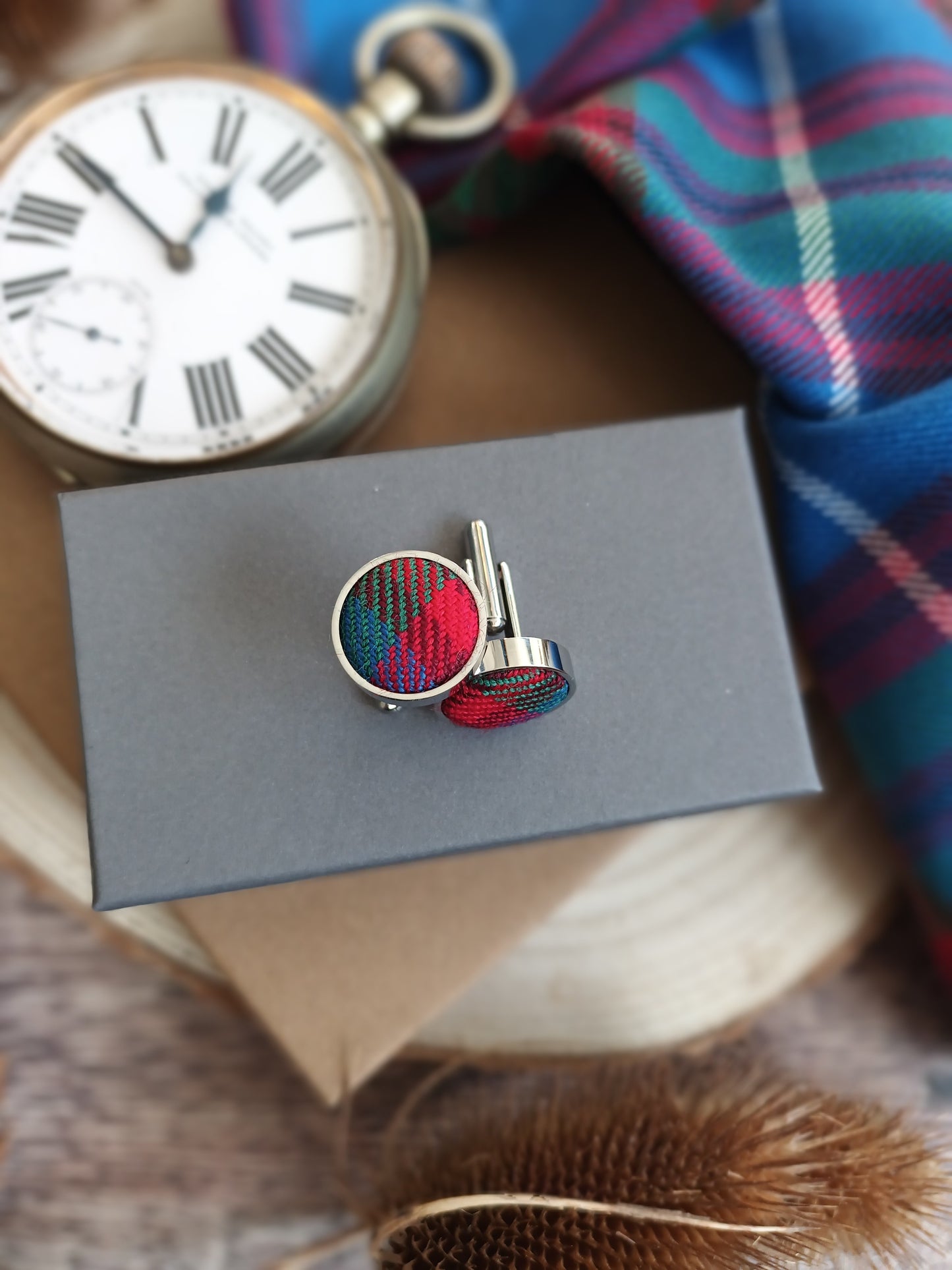 Edinburgh Tartan Cufflinks