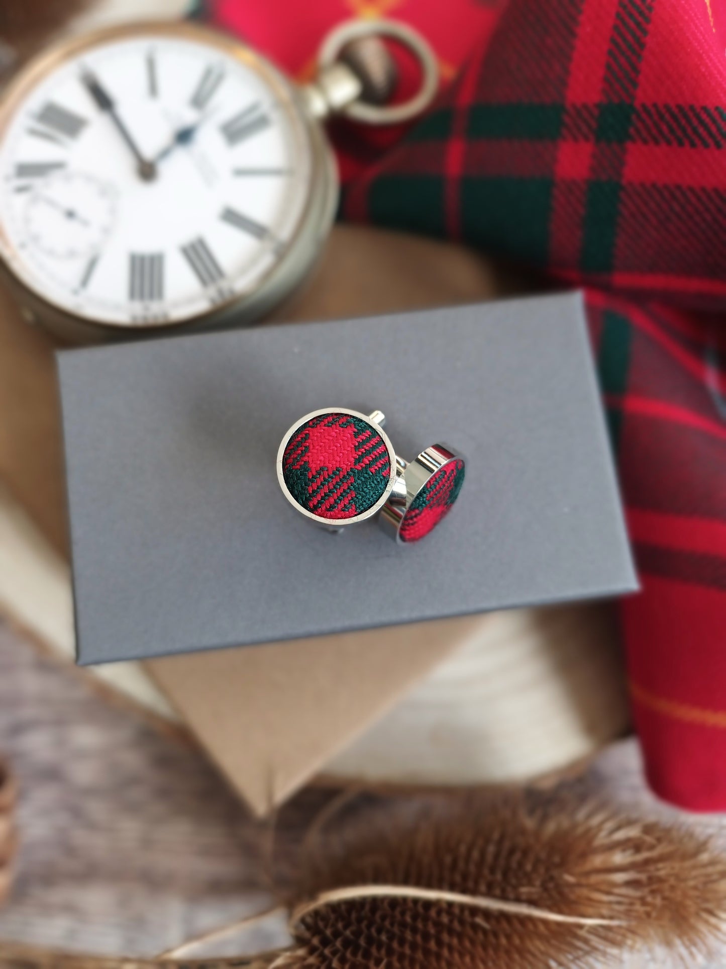 Clan Bruce Tartan Cufflinks