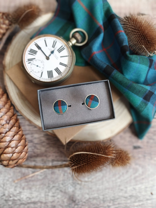 Flower of Scotland Tartan Cufflinks