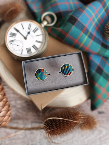 Clan Cameron Tartan Cufflinks