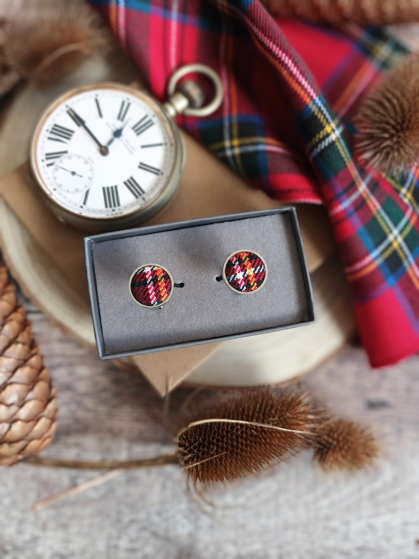 Royal Stewart Tartan Cufflinks