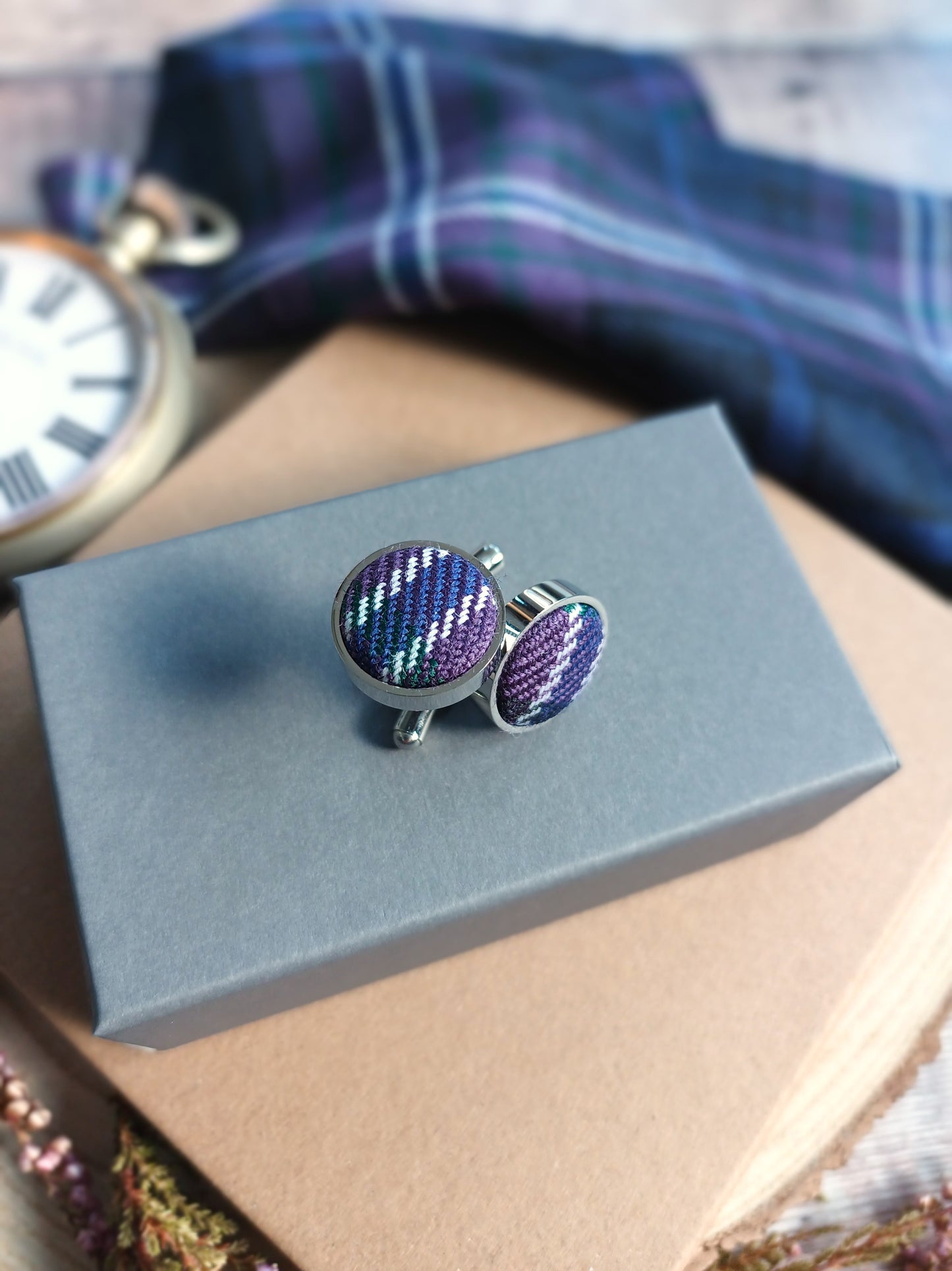 Scotland Forever Tartan Cufflinks