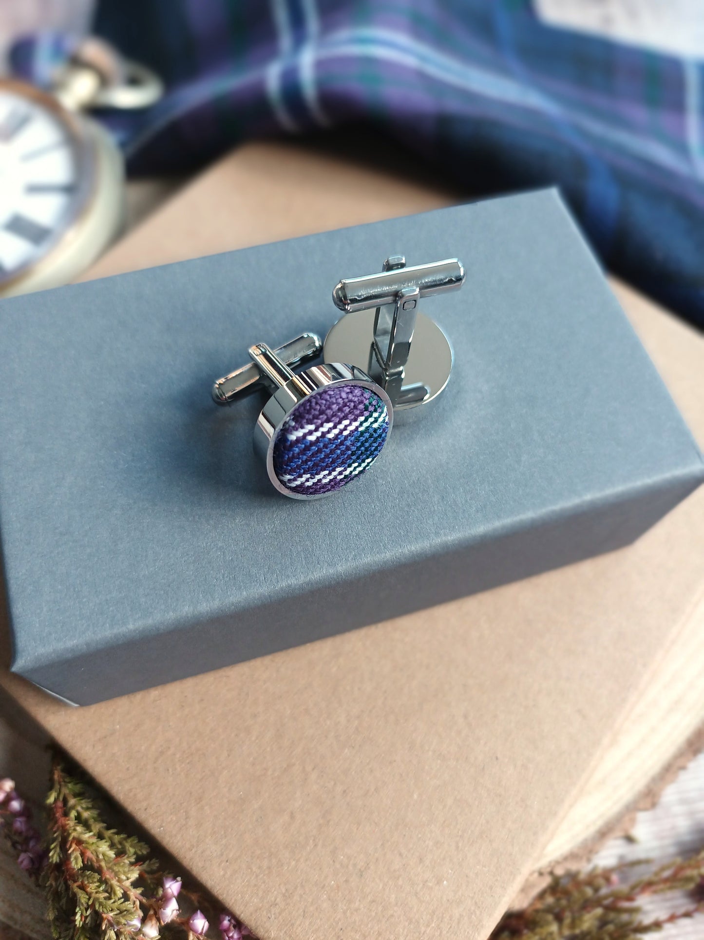 Scotland Forever Tartan Cufflinks