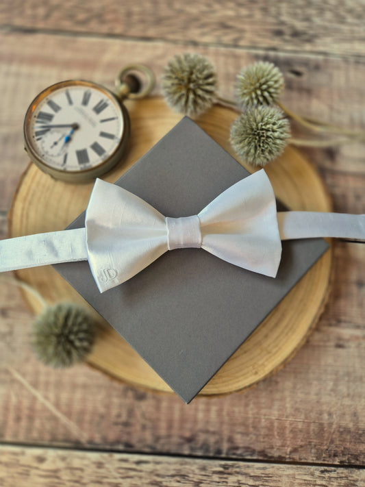 White Bow tie Personalised