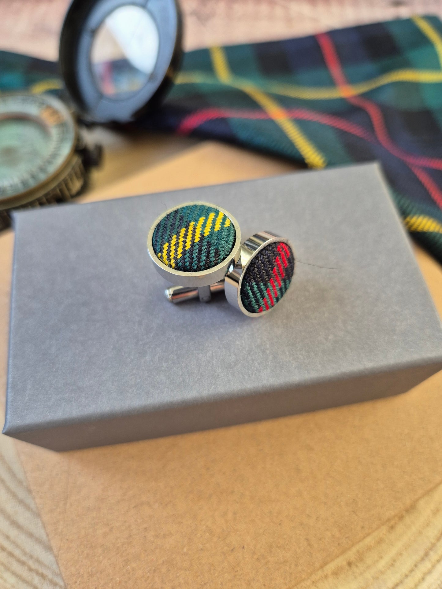 Farquharson Tartan Cufflinks