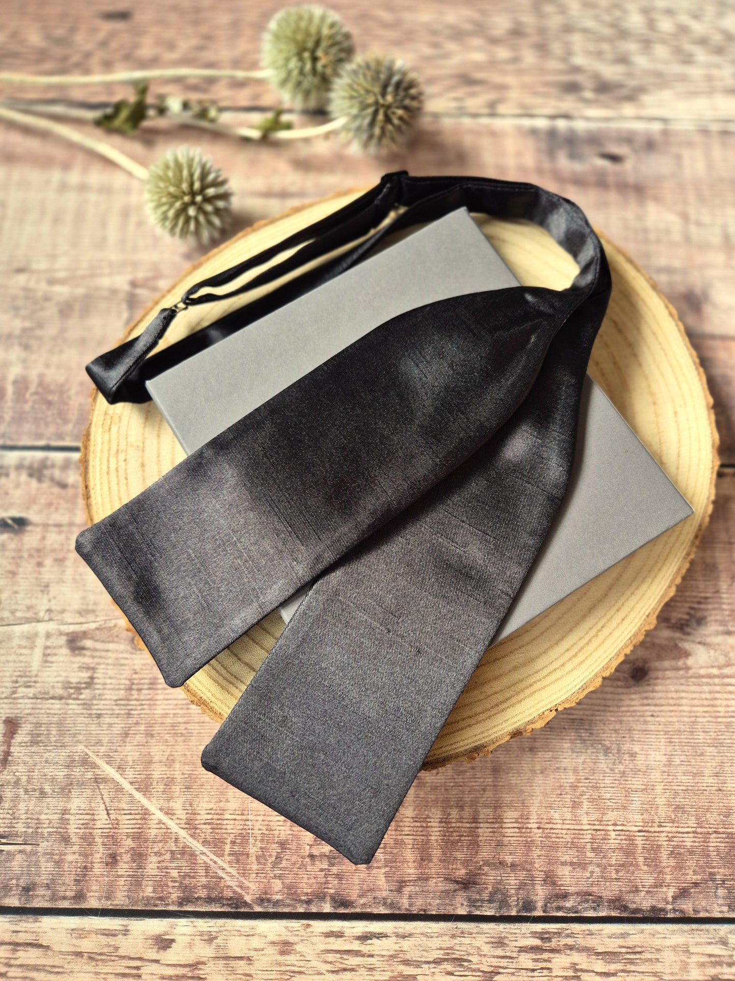 Self-Tie Black Batwing Bow tie