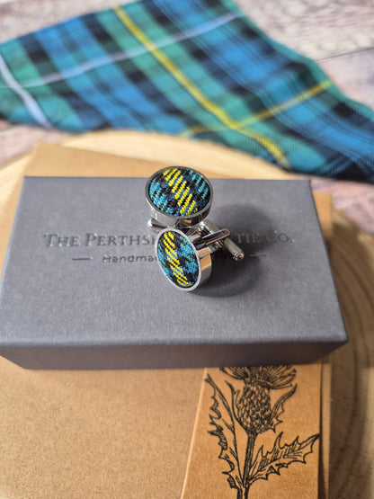 Campbell Tartan Cufflinks