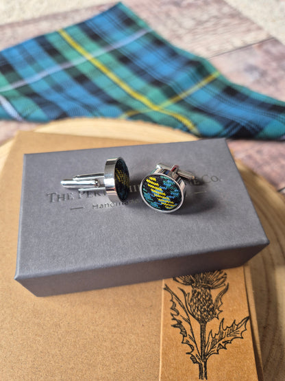 Campbell Tartan Cufflinks