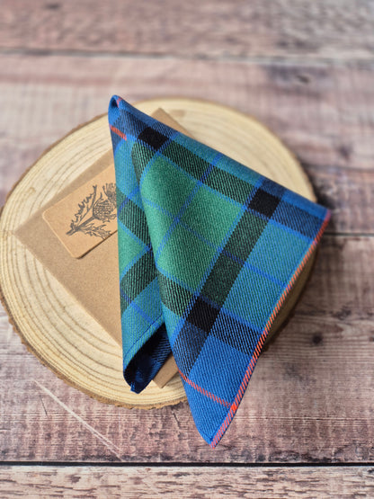 Flower of Scotland Tartan Pocket Square