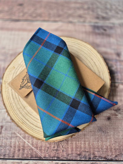 Flower of Scotland Tartan Pocket Square
