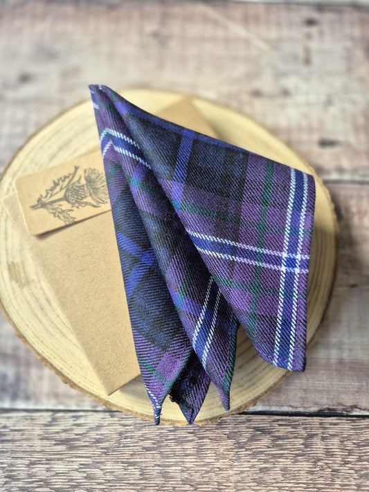 Scotland Forever Tartan Pocket Square
