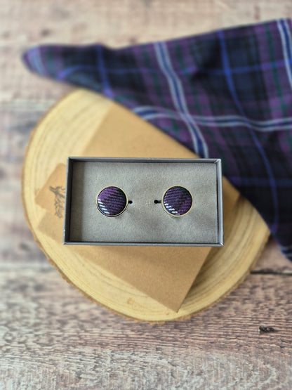 Scotland Forever Tartan Cufflinks