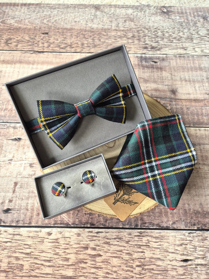 Custom Tartan Bow Tie Full Set