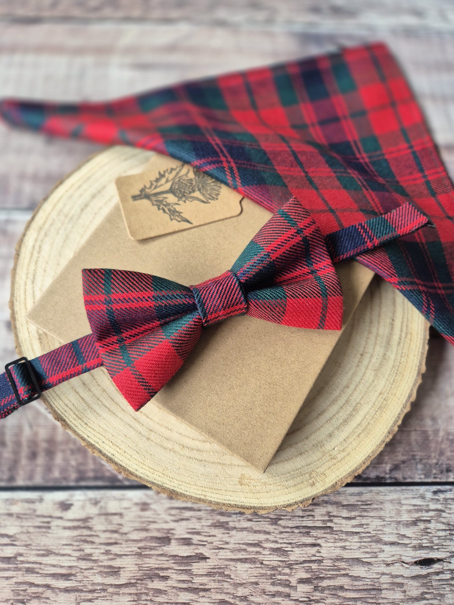 Custom Scottish Tartan Bow Tie