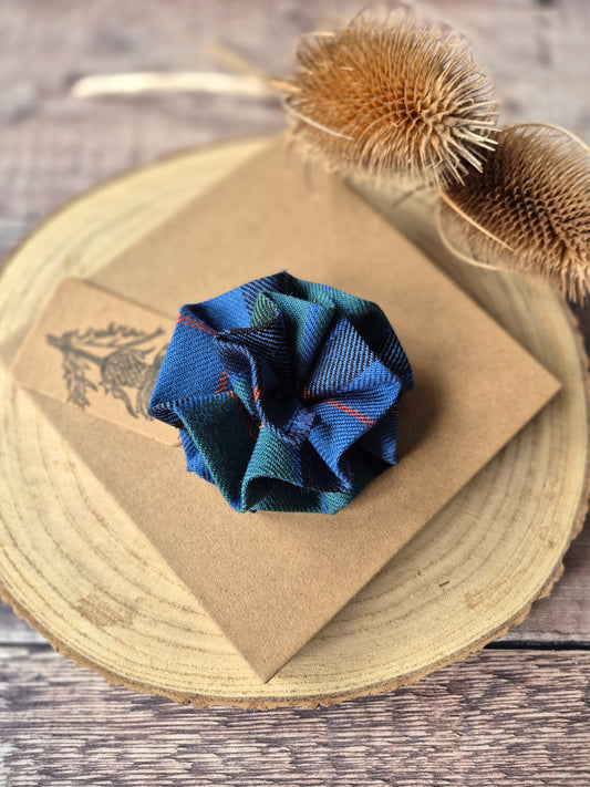 Flower Of Scotland Tartan Flower Brooch