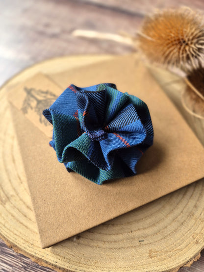 Flower Of Scotland Tartan Flower Brooch