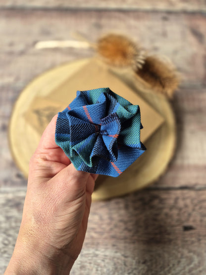 Flower Of Scotland Tartan Flower Brooch