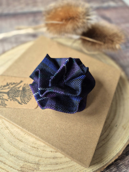 Scotland Forever Tartan Flower Brooch