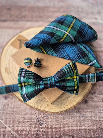 Custom Tartan Bow Tie Full Set