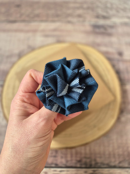 St Andrews Tartan Flower Brooch