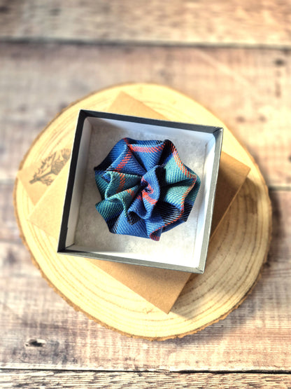 Flower Of Scotland Tartan Flower Brooch