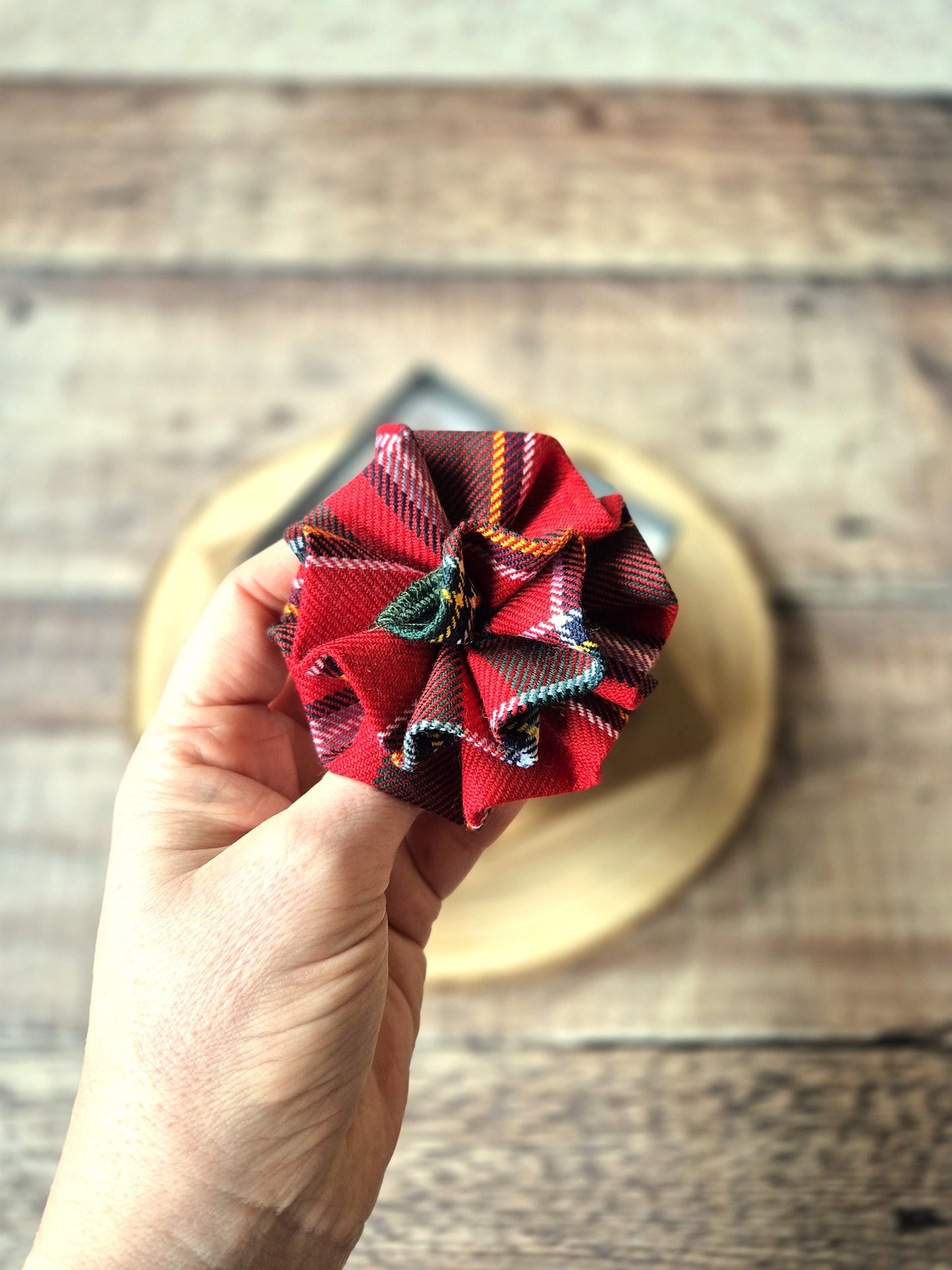 Drummond Tartan Flower Brooch