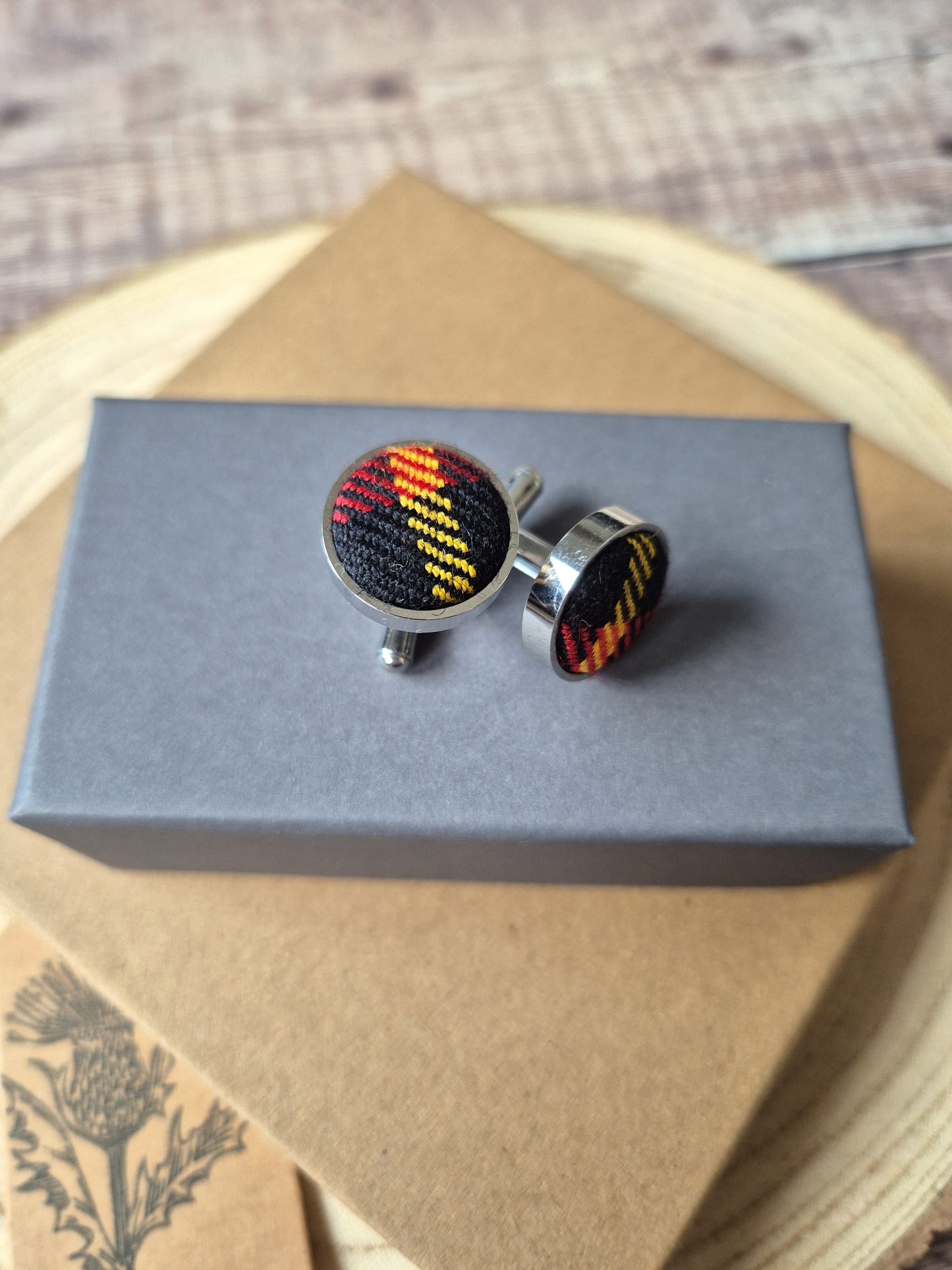 Wallace Tartan Cufflinks