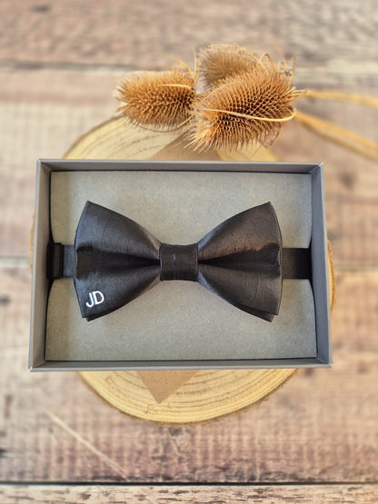 Black Bow tie Personalised