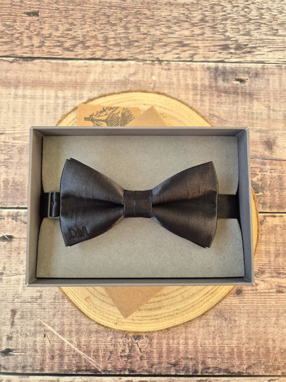 Black Bow tie Personalised