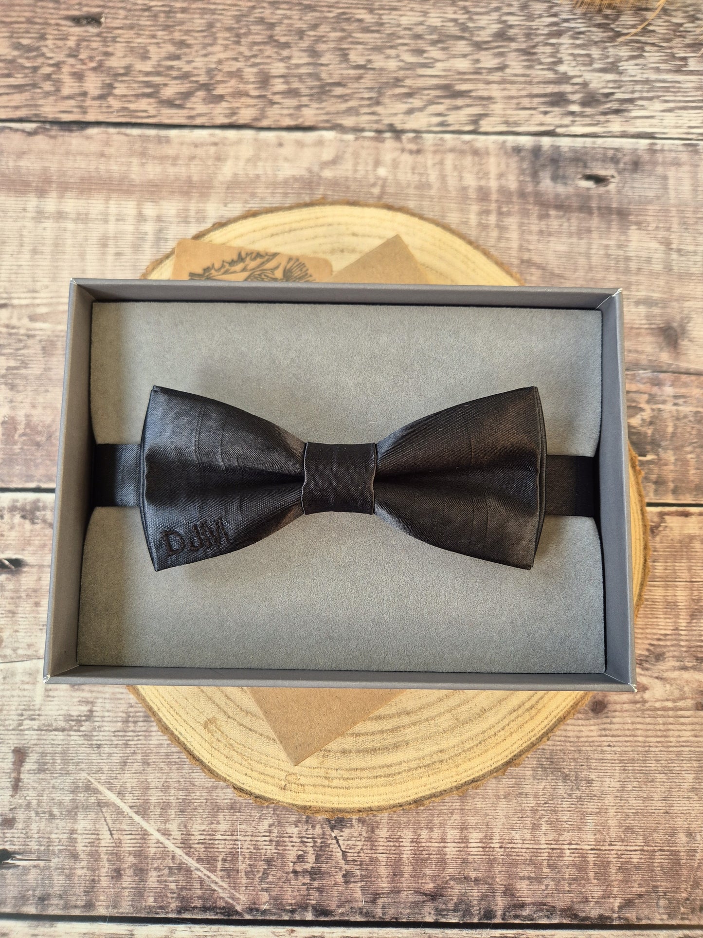 Black Bow tie Personalised