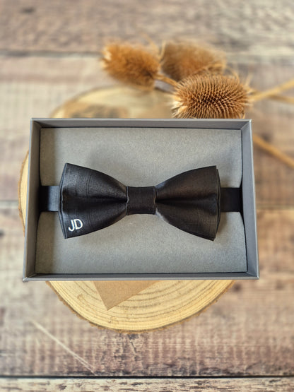 Black Bow tie Personalised