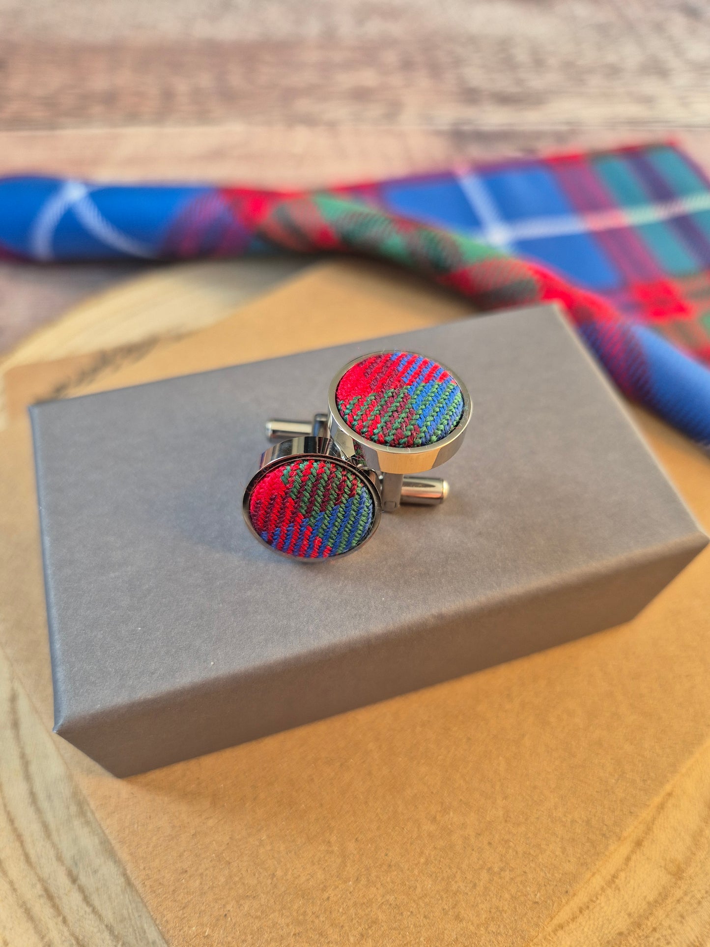 Edinburgh Tartan Cufflinks