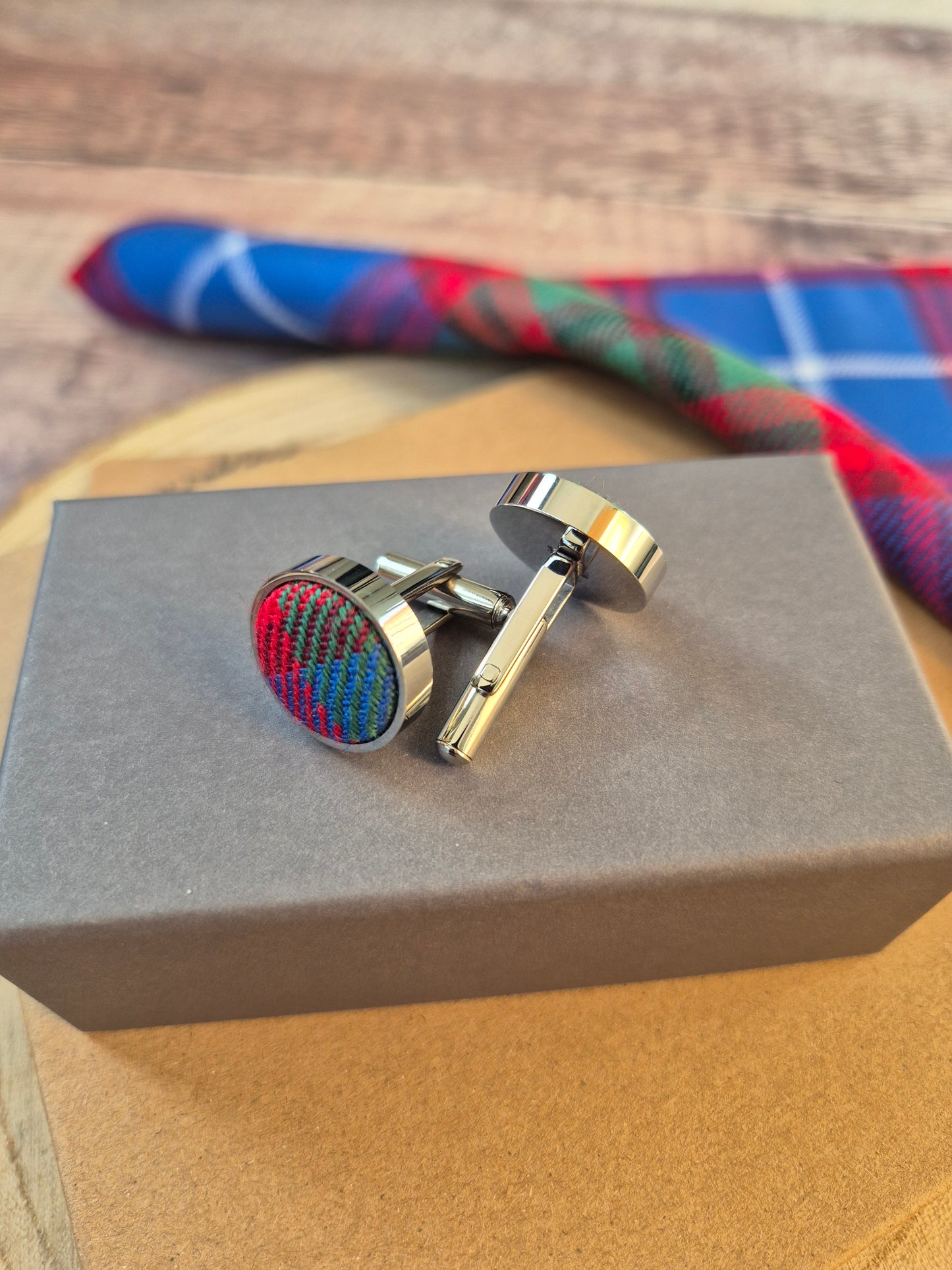 Edinburgh Tartan Cufflinks