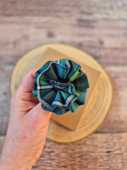 Campbell Tartan Flower Brooch