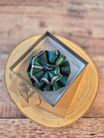 Campbell Tartan Flower Brooch
